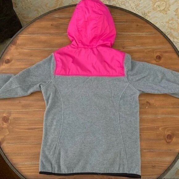 GIRL’S Gray & Pink Fleece Jacket. 16/XL - Picture 2 of 8